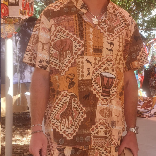 Brown Safari Shirt
