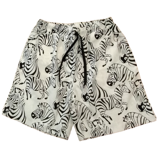 African Funky Zebra Print Shorts
