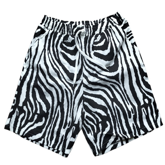 African Funky Zebra Stripe Shorts